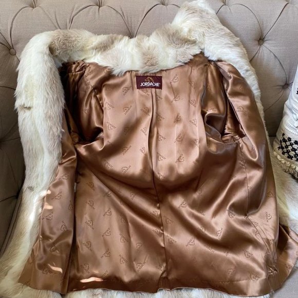 Vintage 1980 Jordache Faux Fur Coat Ombre USA size 11/12 - Picture 8 of 13